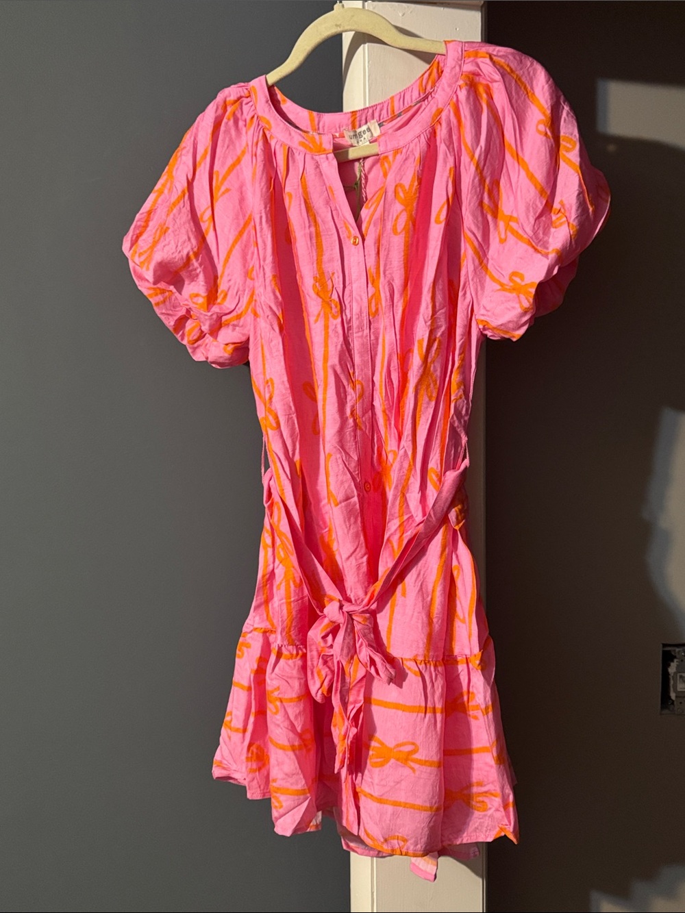 Umgee Pink dress and Orange Bows